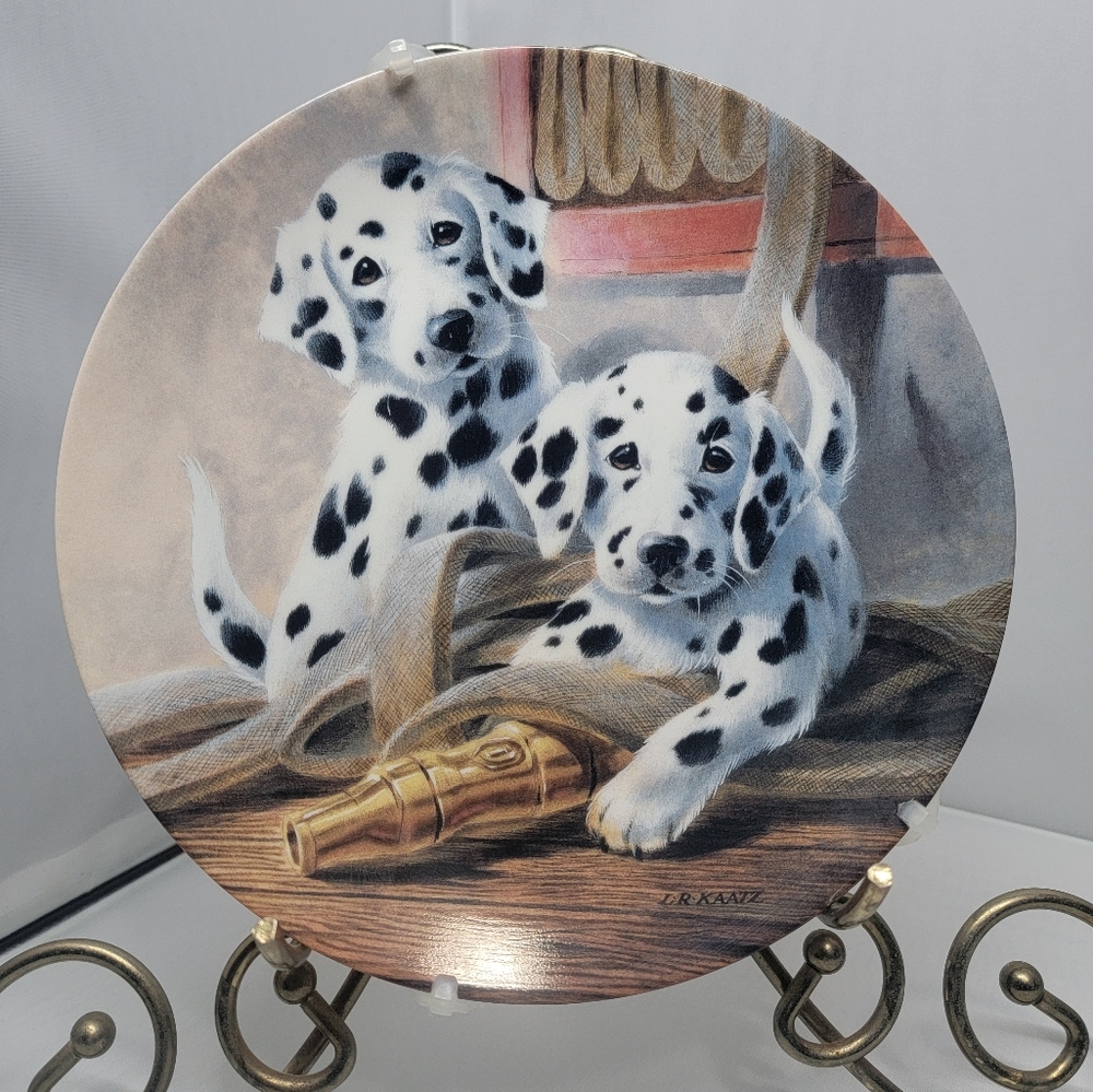 Limited edition Dalmation collectible plate